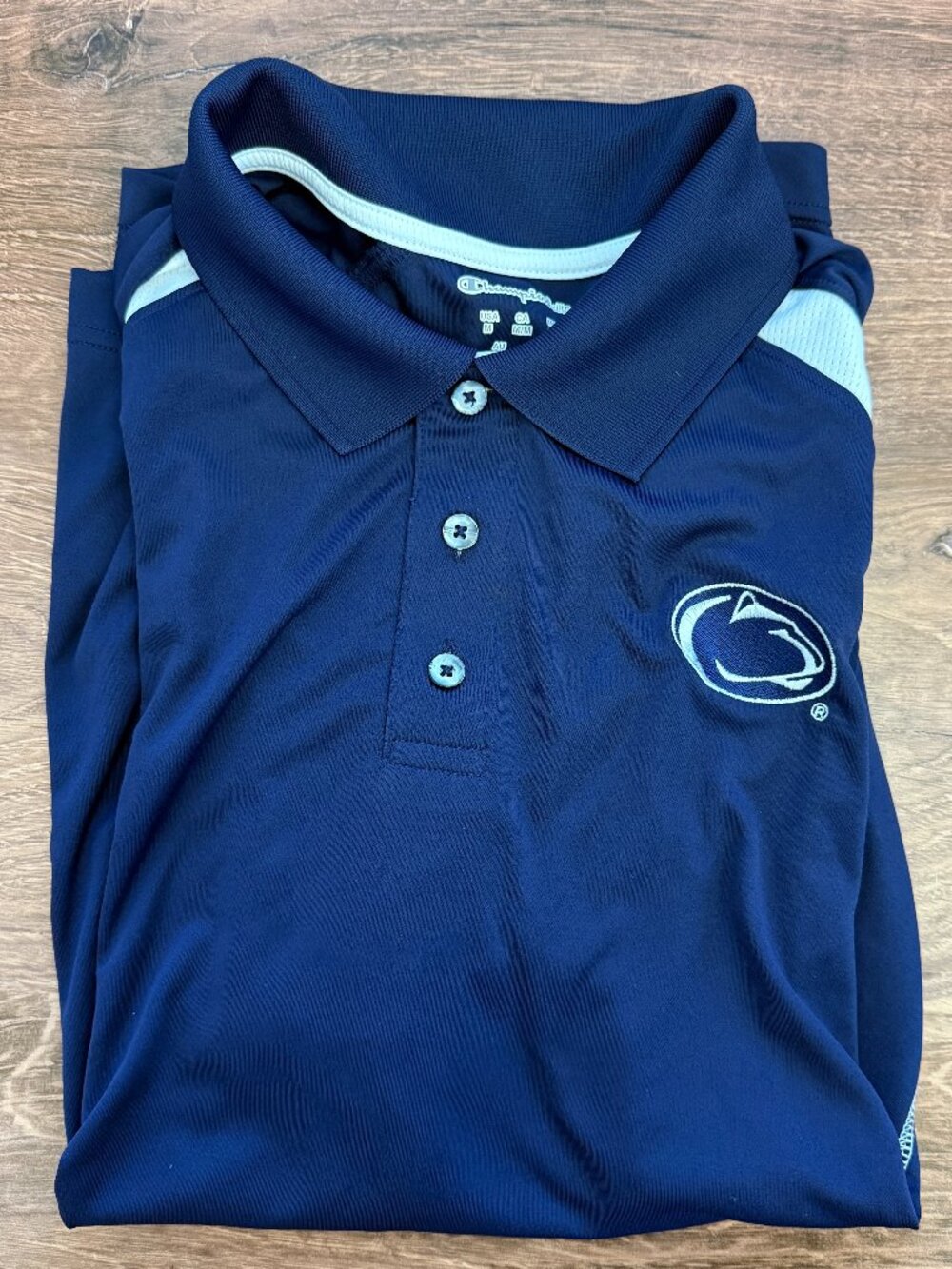 Champion Elite Penn State Performance Polo Adult Medium NCAA